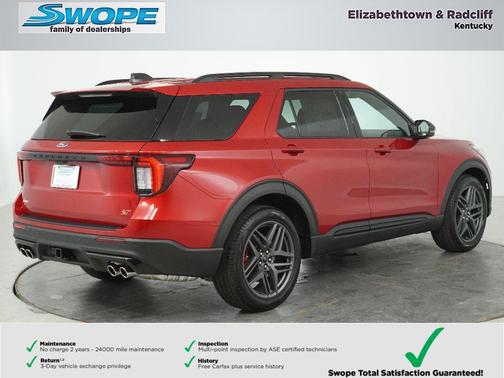 Rapid Red Metallic Tinted Clearcoat 2026 Ford Explorer ST