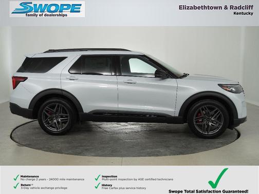 SPACE WHITE METALLIC 2026 Ford Explorer ST