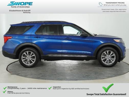 ATLAS BLUE METALLIC 2022 Ford Explorer XLT