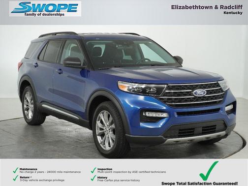 ATLAS BLUE METALLIC 2022 Ford Explorer XLT