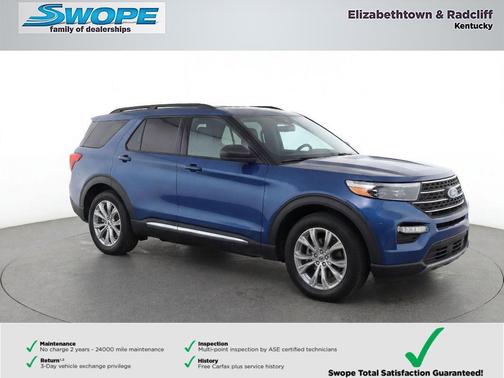 ATLAS BLUE METALLIC 2022 Ford Explorer XLT