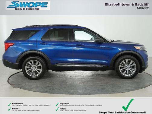 ATLAS BLUE METALLIC 2022 Ford Explorer XLT