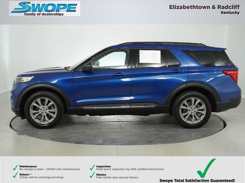 ATLAS BLUE METALLIC 2022 Ford Explorer XLT