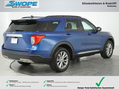 ATLAS BLUE METALLIC 2022 Ford Explorer XLT