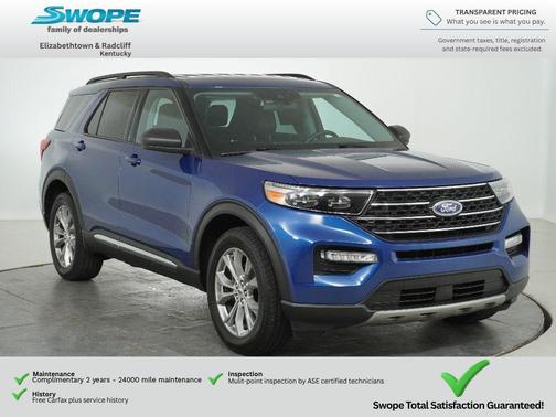 ATLAS BLUE METALLIC 2022 Ford Explorer XLT