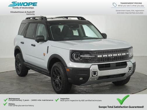 SPACE WHITE METALLIC 2026 Ford Bronco Sport Badlands