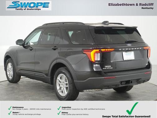 AGATE BLACK METALLIC 2026 Ford Explorer Active w/200A Pkg