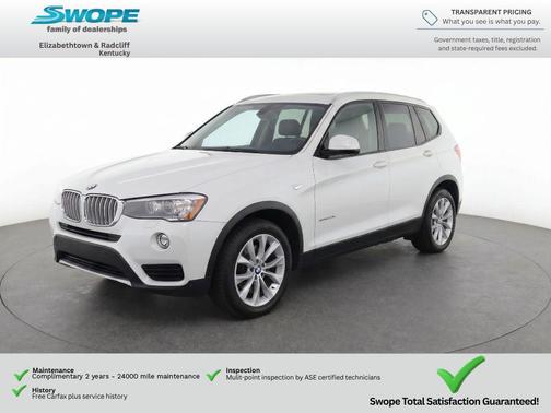 Alpine White 2017 BMW X3 xDrive28i