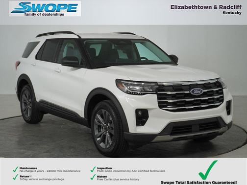 Star White Metallic Tri-Coat 2026 Ford Explorer Active w/200A Pkg