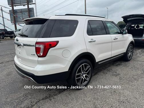 White Platinum Metallic Tri-Coat 2017 Ford Explorer Limited