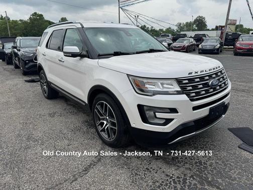 White Platinum Metallic Tri-Coat 2017 Ford Explorer Limited