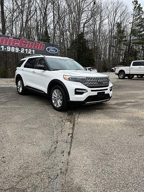 Star White Metallic Tri-Coat 2020 Ford Explorer Limited