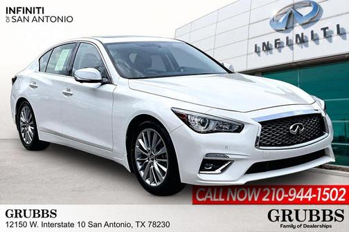 Majestic White 2023 INFINITI Q50 3.0t LUXE