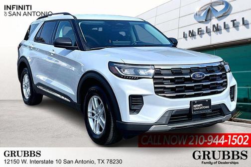Space White Metallic 2025 Ford Explorer Active