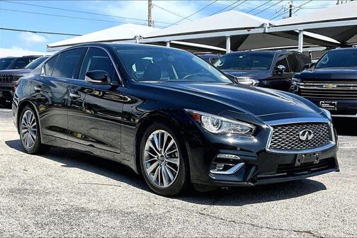 Black Obsidian 2023 INFINITI Q50 3.0t LUXE