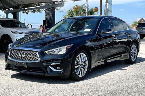 Black Obsidian 2023 INFINITI Q50 3.0t LUXE