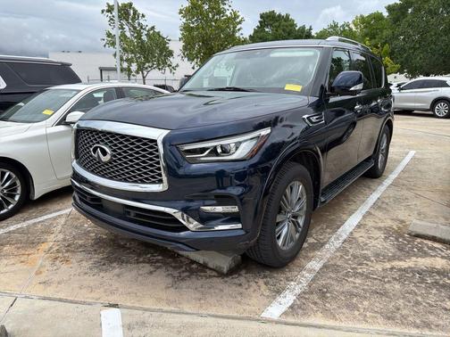 Hermosa Blue 2021 INFINITI QX80 Luxe