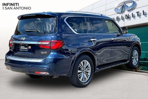 Hermosa Blue 2021 INFINITI QX80 Luxe