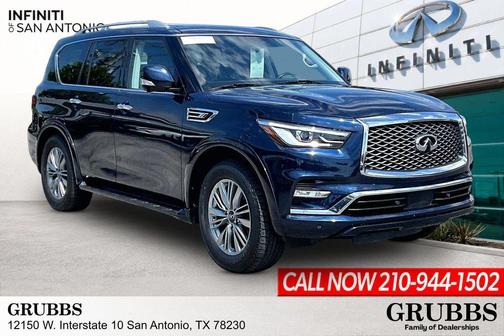 Hermosa Blue 2021 INFINITI QX80 Luxe