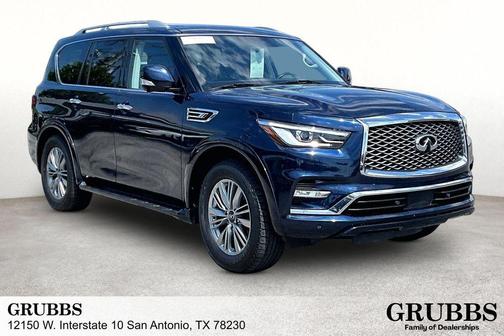 Hermosa Blue 2021 INFINITI QX80 Luxe