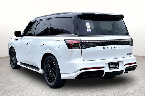 Radiant White/Black Obsidian 2026 INFINITI QX80 SPORT AWD