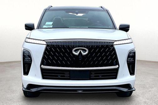 Radiant White/Black Obsidian 2026 INFINITI QX80 SPORT AWD