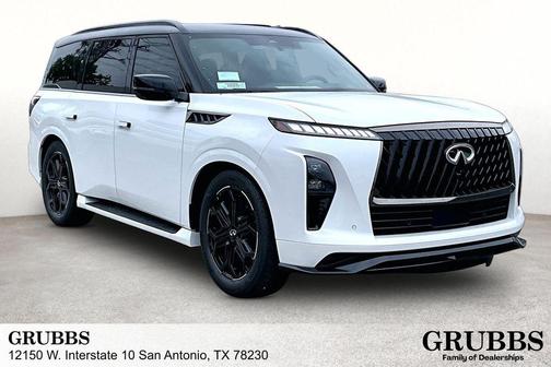 Radiant White/Black Obsidian 2026 INFINITI QX80 SPORT AWD