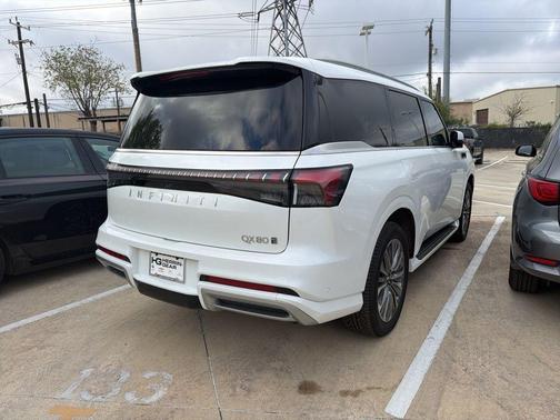 Radiant White 2025 INFINITI QX80 SENSORY AWD