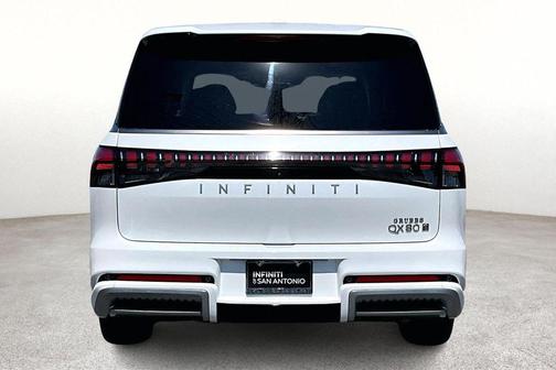 Radiant White 2025 INFINITI QX80 SENSORY AWD