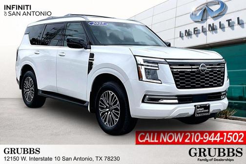 Aspen White Tricoat 2025 Nissan Armada Platinum 4WD