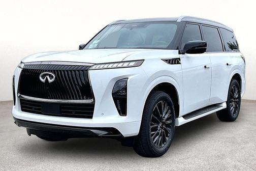Radiant White/Black Obsidian 2026 INFINITI QX80 AUTOGRAPH AWD