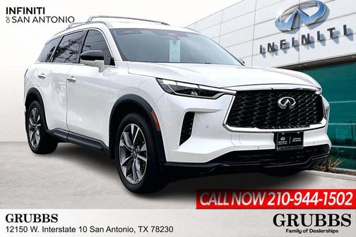 Majestic White 2025 INFINITI QX60 Luxe