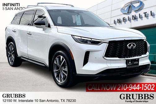 Majestic White 2025 INFINITI QX60 Luxe