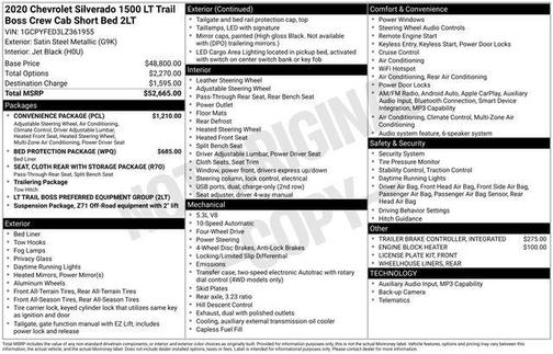 2020 Chevrolet Silverado 1500 LT Trail Boss