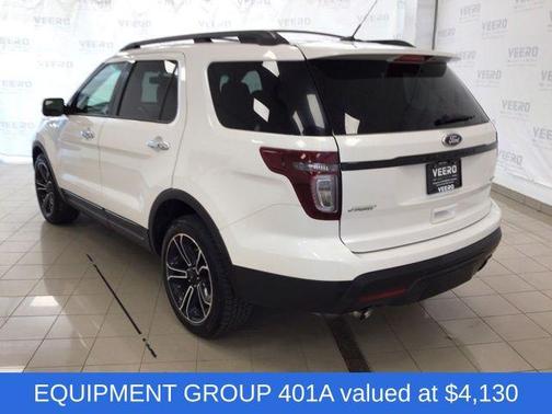 White Platinum Clearcoat Metallic 2014 Ford Explorer Sport