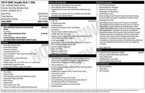 2019 GMC Acadia SLE-1