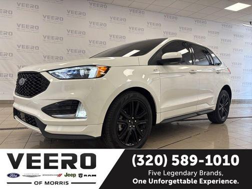 Star White Metallic Tri-Coat 2024 Ford Edge ST Line