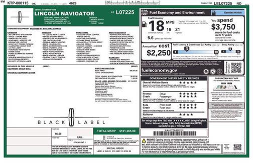 Infinite Black 2020 Lincoln Navigator Black Label