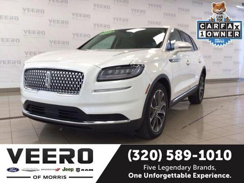 Pristine White Metallic Tri-Coat 2023 Lincoln Nautilus Reserve
