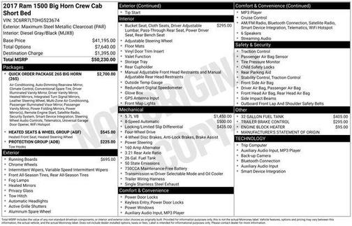 2017 RAM 1500 Big Horn