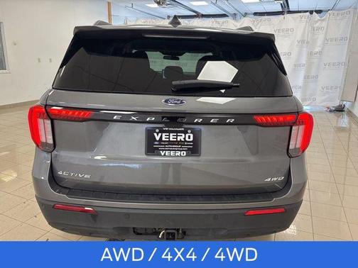Gray Metallic 2025 Ford Explorer Active