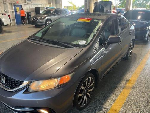 Modern Steel Metallic 2014 Honda Civic EX-L