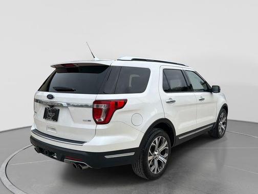 White Platinum 2018 Ford Explorer Platinum