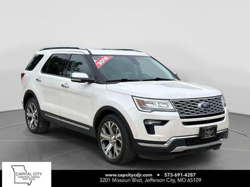 White Platinum 2018 Ford Explorer Platinum