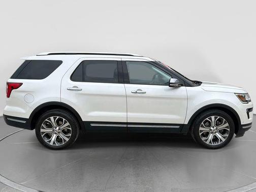 White Platinum 2018 Ford Explorer Platinum
