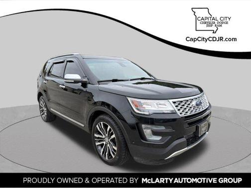 Shadow Black 2017 Ford Explorer Platinum