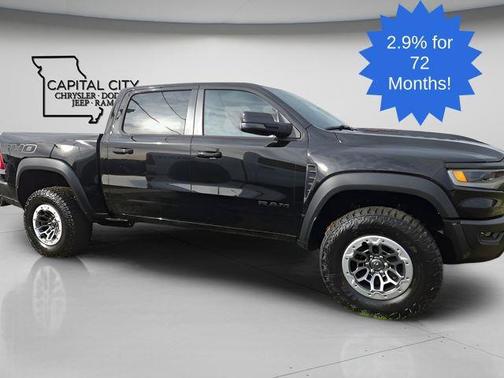 Diamond Black Crystal Pearlcoat 2026 RAM 1500 RHO Crew Cab 4x4 5'7' Box
