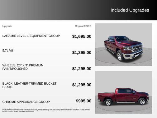 Delmonico Red Pearlcoat 2019 RAM 1500 Laramie