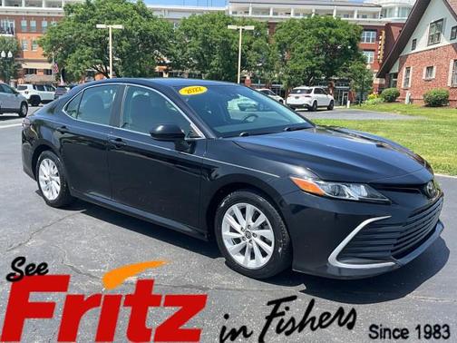Midnight Black Metallic 2022 Toyota Camry LE
