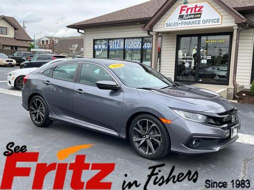 Modern Steel Metallic 2020 Honda Civic Sport